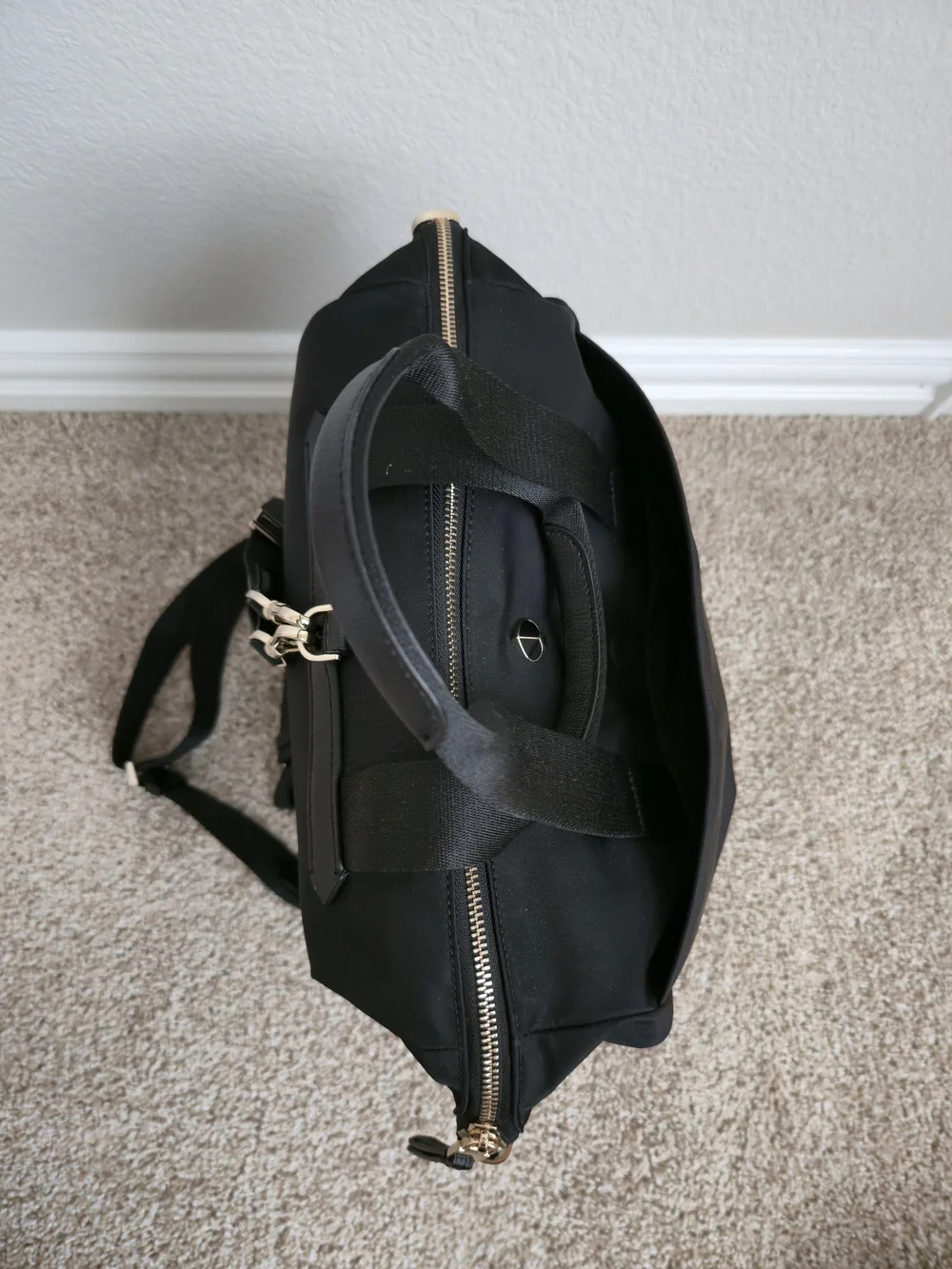 kate spade Black Nylon Convertible Backpack